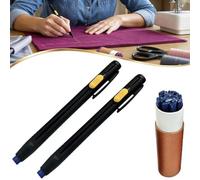 Genérico Heat Erasable Fabric Marker for Sewing, Embroidery, Quilting, Multi-Function Invisible Vanishing Fabric Markers with Refills, for Tailors Clothing Crafting (Blue)