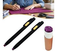 Genérico Heat Erasable Fabric Marker for Sewing, Embroidery, Quilting, Multi-Function Invisible Vanishing Fabric Markers with Refills, for Tailors Clothing Crafting (Red)