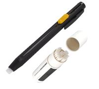 Genérico Heat Erasable Fabric Marker for Sewing, Embroidery, Quilting, Washable Erasable Replaceable Refill Marker Pen, Heat Disappearing Washable Sewing Chalk Fabric Marking Pen (1Pen(20 Refills))