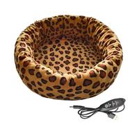 Genérico Heated Cat Bed - 3 Level Adjustable Heating Pad, Warm Cat Bed for Winter, Portable Cold Weather Pet Nest for Kittens Puppies Bunnies Cats Indoor Outdoor Winter Cold Weather and Sleeping
