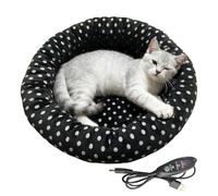 Genérico Heated Dog Bed | Pet Warming Calming Mat,Cat Heated Bed - for Indoor Winter Window Bedside Kitten Puppy Bunny Cold Weather