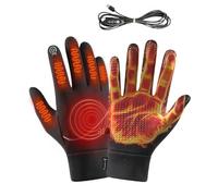 Genérico Heated Gloves - Heated Motorcycle Gloves | Electric Glovess Heatedd, Windproof Heatedd Glove, USB Heating Ski Snowboarding Mitten For Sports Outdoor Hiking Cycling Biking Driving Daily Work