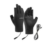 Genérico Heated Gloves - Heated Motorcycle Gloves | Electric Glovess Heatedd, Windproof Heatedd Glove, USB Heating Ski Snowboarding Mitten For Sports Outdoor Hiking Cycling Biking Driving Daily Work