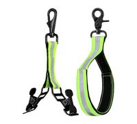 Genérico Heavy Duty Firefighter Glove Strap - Safety Glove Holder | Training Gear With Reflective Trim, Storage Belt With Swivel Hook, Firefighter Accessory With Quick Access And Secure Holding