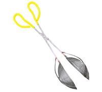 Genérico Heavy Duty Fish Grabber, Anti Slip Catching Strainer Scoop, 53cm Fishing Tool with Secure Grip, Stainless Steel Landing Net, Outdoor Gear with Double Mesh, Carp Handling for Beach Lake