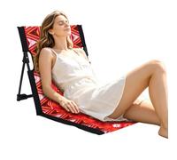 Genérico Heavy-Duty Folding Floor Chair, Comfortable Space-Saving Seating | Floor Game Chair with Backrest for Apartment Dwellers Teens Travelers Living Room Camping Beach