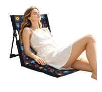 Genérico Heavy-Duty Folding Floor Chair, Comfortable Space-Saving Seating | Floor Game Chair with Backrest for Apartment Dwellers Teens Travelers Living Room Camping Beach