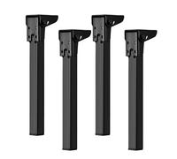 Genérico Heavy Duty Folding Table Legs - 4 Pieces Metal Furniture Hardware | Coffee Table Legs with Sturdy Locking Mechanism for DIY Enthusiasts Home Office Apartment Bedroom Study Workshop
