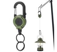 Genérico Heavy Duty Key Reel, Retractable Badge Holder Clip, Steel Cable Keychain System, Strong Pull Key Organizer Tool, Outdoor Travel Camping Hiking Gear, Secure ID Holder Accessory for Men Women