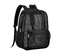 Genérico Heavy Duty Mesh Backpack - Semi-Transparent Bookbag, Comfortable