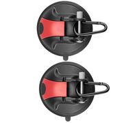 Genérico Heavy Duty Suction Cup Hooks, 2X Large Vacuum Suction Cup Hooks with Metal Hook | Securing Hook Tie Down for Glass Window, Shower Wall, Car Awning Boat Camping Car Door