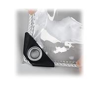 Genérico Heavy-Duty Transparent Tarpaulin,Tarps Curtain Tear-Foldable Rainproof Cloth for Window Pet Hutch Roof/Clear/3X3M