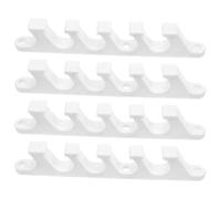 Genérico Hebilla de Soporte para tumbonas con Cinco Posiciones, 4 Piezas de plástico Blanco Resistentes al para Uso en Exteriores y picnics