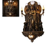 Genérico Hecate Wall Lamp the Triple Goddess Illuminates Your Space, Retro Mystical Sculpture Wall Lamp, Unique Mythology Night Lights for Hallways,Bedrooms,Living Rooms Indoor Lights