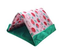 Genérico Hedgehog Bed, 2-in-1 Triangular Sleeping House & Long Tail Design, Soft Enclosed Nest Feature, Small Pet House with Usage for Bunny Bearded Dragons Enclosure Living Room Corner Home