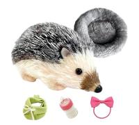 Genérico Hedgehog Plush Toy, Soft Hedge Pig Toy, Silicone Animal Model, Realistic Simulation Decoration for Indoor Use, Perfect for Living Room, Bedroom, and Study Home Décor, 2.76x5.12 in
