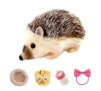 Genérico Hedgehog Plush Toy, Soft Toy, Silicone Animal Model, Plush, ABS, Cloth Realistic Simulation Design (Size/Color), Perfect for Living Room, Bedroom, Study Decoration
