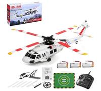 Genérico Helicóptero RC K270 UH-60L, Clase 170 2.4G 4CH 4-Rotor Sin Pasador Modelo de Helicóptero de Rescate de Control Remoto, Regalo de Avión RC,3 Batteries