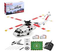 Genérico Helicóptero RC K270 UH-60L, Clase 170 2.4G 4CH 4-Rotor Sin Pasador Modelo de Helicóptero de Rescate de Control Remoto, Regalo de Avión RC,2 Batteries