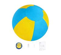 Genérico Herding Dog Ball | 20cm Interactive Inflatable Herding Toy | Calming Dogs Balls For Boredom & Stimulation | Durable Enrichment R Pool Play & Outdoor | Blue/Yellow Design, 1 Piece