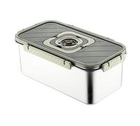 Genérico Hermética,Recipiente Hermético en Acero Inoxidable con Tapa y Asa - Almacenamiento De Pan | para Tostadas Bagels Bollos Sándwiches Masa Plátano Mantequilla Conservador