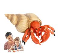 Genérico Hermit Crab Figurine - Animal Toy For Kids | Crab Shaped Marine Animal Model Solid Simulation Sea Creature Ornament Educational Gift For Children