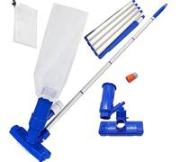 Generico Herramienta de limpieza al vacío: cepillo de natación en forma de W, limpiador de spa portátil | Equipo de patio trasero intuitivo, accesorio de mantenimiento inflable, solución