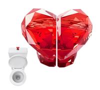 Generico Herramienta de prensa de inodoro - Multipropósito Conveniente, Innovative Design, Portable, Botón en forma de, Corazón Presionar el Tanque, Reemplazo de Escape Portátil | Outdoor Indoor