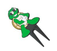 Genérico Herramienta de Reparación de Divots,Horquilla de Golf Portátil en Forma de Tortuga de Metal | Marcador De Bola,para Hombres y Mujeres Recolector de Césped para Cancha Césped y