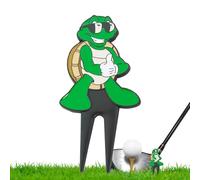 Genérico Herramienta De Reparación De Green De Golf,Horquilla de Golf Portátil en Forma de Tortuga de Metal - Arreglador de Divots - para Hombres y Mujeres Recolector de Césped para Cancha Césped y