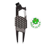 Genérico Herramienta para Arreglar Champs De Golf | Marcador De Bolas De Golf Metal Portátil - Abridor De Botellas, Gadget Ligero para Golfistas, Limpiador De Surcos para Personas Que