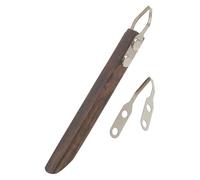 Genérico Herramienta para Tallar Arcilla Polimérica Mango de Madera, Cuchilla de Recambio en Forma de Rombo, Raspador para Cerámica y Modelado, Suministros para Arte y Manualidades