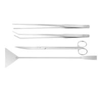 Genérico Herramientas para Terrario - Kit De Tijeras para Plantas De Terrario - Pinzas Tijeras Espátula Largas de Acero Inoxidable para Cuidado Diario Plantación Alimentación Paludario Bonsái