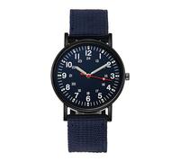 Genérico Herren Sportuhr - 40mm Canvas Armband | Legierung Leuchtende Outdoor Uhr, Modisches Casual Accessoire Für Wandern Camping Alltag Armbanduhr Geschenk Für Vater Partner Freunde Stoffarmband