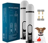 Genérico Heusom Silent Groom Pro Nail Grinder Cordless with LED Light & 3 Speeds for Dog and Cat, Dog & Cat Nail Trimmer, Professional Claw Care Tool, Ultra-Quiet Operation (2Pcs)