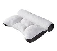 Genérico Hicaly Ergonomic Pillow, Deep Sleep Comfort Goose Down Side Sleeper, Enhancing Cervical Support Comfort Ergonomic Sleeping Zone Design for All Sleeping Positions (Black 1pcs)