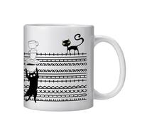 Genérico Hidden Message Tea Cup - Porcelain Secret Reveal Mug, Hot Cold Beverage Container Family Gathering Novelty | Desktop Juice Glass for Men, Hilarious