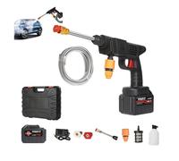 Genérico Hidrolavadora, Pistola rociadora de Agua de Alta presión portátil inalámbrica, hidrolavadora portátil de 550 PSI, Pistola for Lavar Ropa a batería, Velocidad ultraalta y fácil de Usar(96hv)