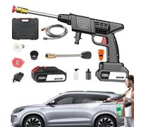 Genérico Hidrolimpiadora Portátil - Limpiadora a Batería | Herramienta de limpieza en aerosol ajustable con accesorios | a presión de mano para el hogar, exterior, césped, jardín, lavado de a