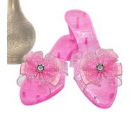 Genérico High Heels for Kids | Fashion Crystal Shoes with Bow | Pretend Play High Heels for Kids | for Princess Dress up Christmas Party Collection Pretend Play