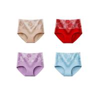 Genérico High Waist Butt Enhancing Panties for Women Full Coverage Cotton Briefs Tummy Support Underwear