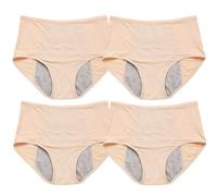 Genérico High Waist Leakproof Underwear for Women - Incontinence/Menstrual Leak Proof Breathable Briefs, Plus Size (4PCS-B,3XL)