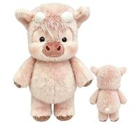 Genérico Highland Cow Stuffed Animals, 60cm Realistic Scottish Cow Plush Toy, Cute Farm Dolls for Stress Relief and Affective Support, Christmas Birthday Presents for Kids and Adults