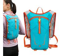 Genérico Hiking Backpack, Versatile Reflective Support, Ergonomic 11x16 Inches Gear with Foldable Build, Lightweight Nylon Carrier, Outdoor Pack with Style, Cycling Bag for Men Women