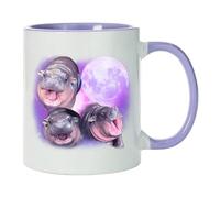 Genérico Hippo Coffee Mug - Cute Hippo Pattern Milk Cup | Stylish Híppo Coffee Mug High Temperature Resistant, Pattern Ceramic Cofƒee Tea Cup, Bouncy Pig Ceramic Teacup