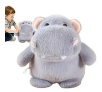 Genérico Hippo Plush Toy - Squishy Stuffed Animal For Kids | Hippo Pillow For Birthday & Nursery Decor | NonDeforming Companion, 22cm/35cm, Vacuum Sealed