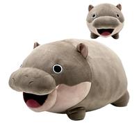 Genérico Hippo Stuffed Animal Plush Toy - Soft Plush Fabric Medium Size | Cuddly HippoPlush, Cute Animal Stuffed Toy, Soft PlushDoll, Nursery Room Decor | For Kids Gift