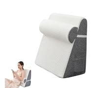 Genérico Hiquo Wedge Pillow, Adjustable Orthopedic Bed Wedge Pillow Set, Memory Foam & Removable Cover, 30 Degree Memory Foam Triangle Incline Combo Set for Head, Neck, Leg and Back Support (Gray)