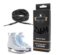 Genérico Hockey Skate Laces - 84in Woven Fiber Waxed Durable Strong | Adjustable Tightening Replacement Shoelaces for Ice Roller Skates Performance Sports Training Gear Men Women Kids