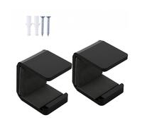Genérico Hockey Stick Wall Mount - Acrylic 4.3x4x3.3cm 2pcs |Baseball Bat Display Rack | Horizontal Ice Hockey Storage Rack | Anti Scratch Sports Equipment Organizer For Garage Locker Room